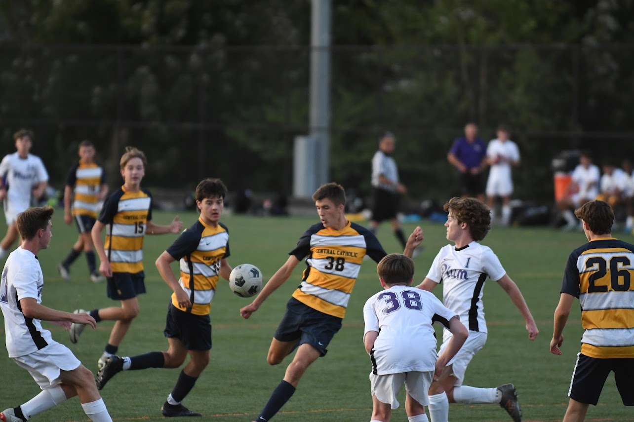 Finnley with soccer team